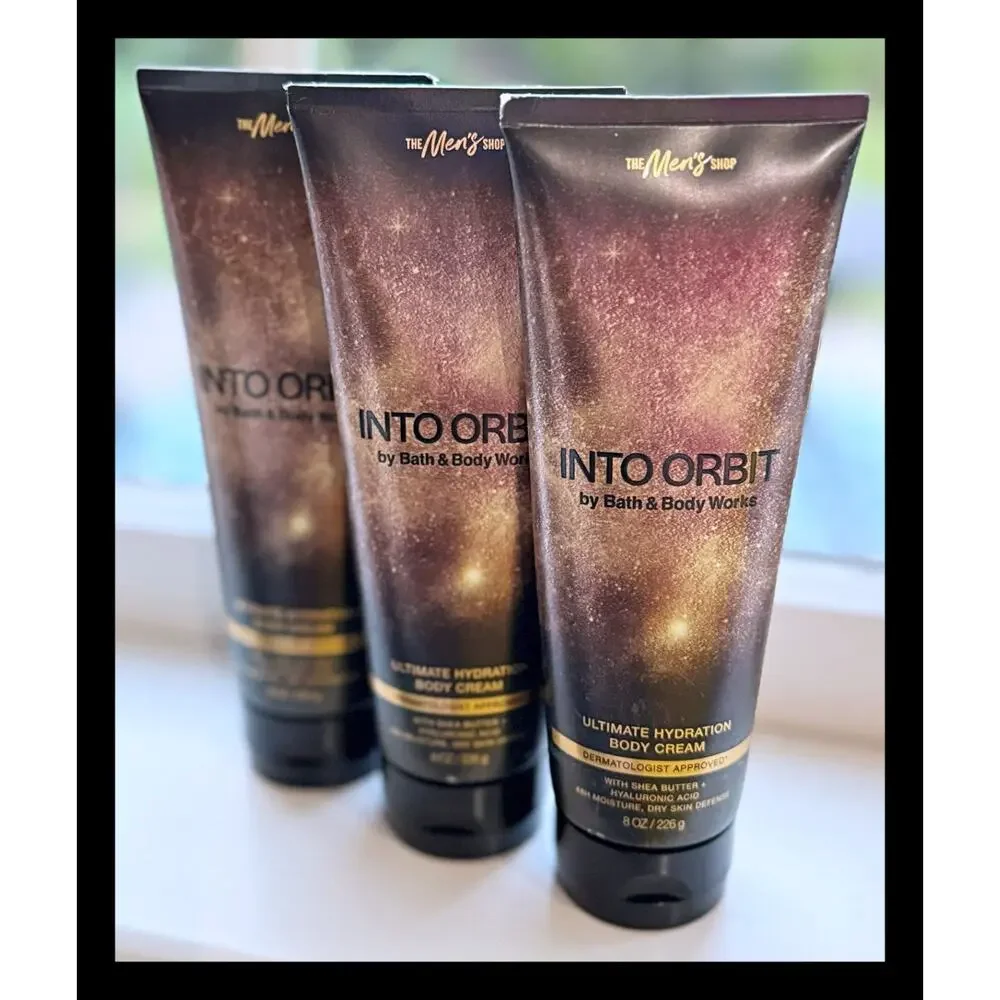 Bath & Body Works Into Orbit Men's Shop Ultimate Hydration Body Cream x3